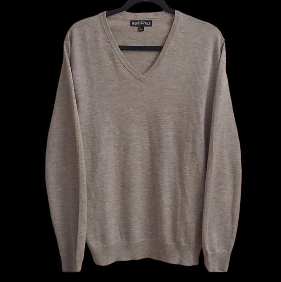 J.CREW MERCANTILE Men's Merino Wool  V Neck Pullover Long Sleeve Sweater - Picture 1 of 10